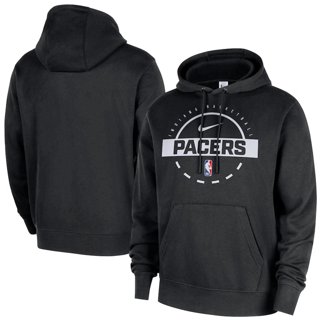 Men's Indiana Pacers Black 2025/26 Practice Club Pullover Hoodie